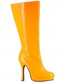 Neon Orange Adult Boots