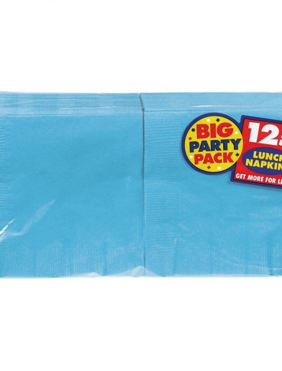 Caribbean Blue Big Party Pack - Lunch Napkins (125 count)