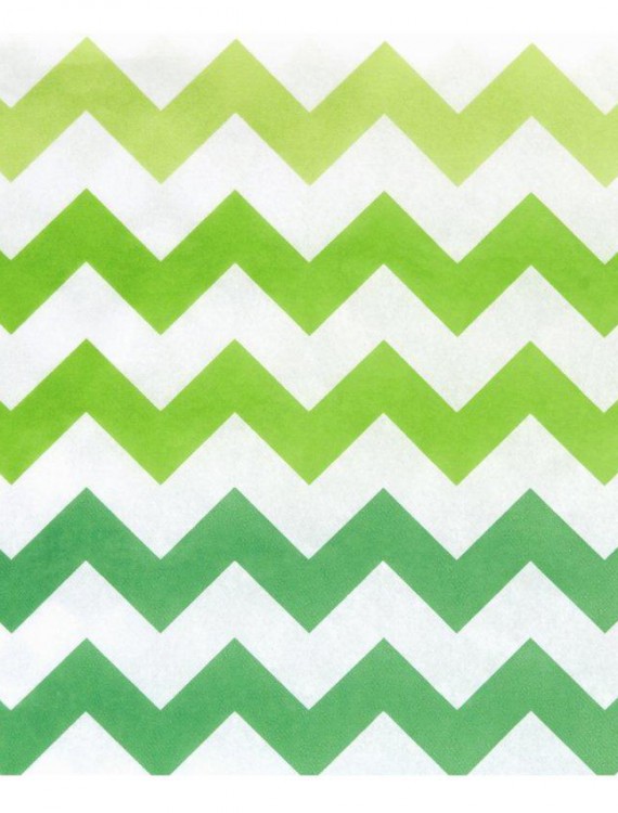 Chevron Green Lunch Napkins (20 count)