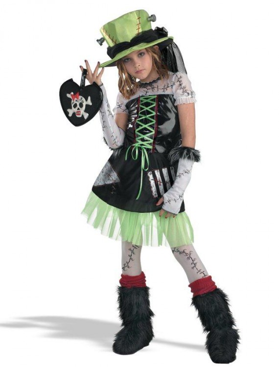 Monster Bride (Green) Child Costume