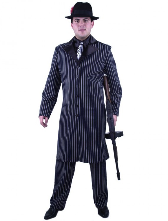 Gangster Suit Long Jacket Adult Plus Costume