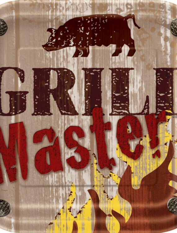 Grill Master BBQ Square Dessert Plates (10)
