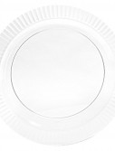 Clear Premium Plastic Banquet Dinner Plates (16 count)