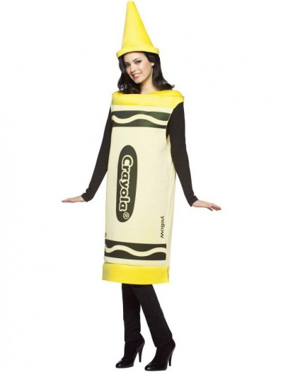 Crayola Yellow Crayon Adult Costume