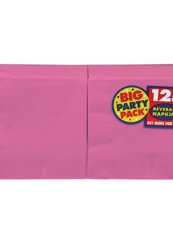 Bright Pink Big Party Pack - Lunch Napkins (125 count)