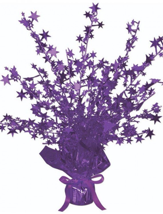 Purple Foil Star Gleam 'N Burst Centerpiece