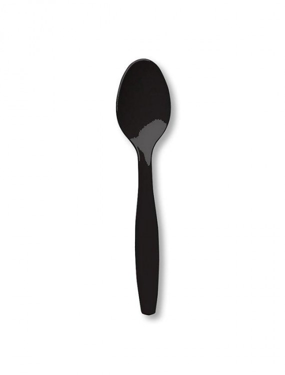 Black Velvet (Black) Heavy Weight Spoons (24 count)