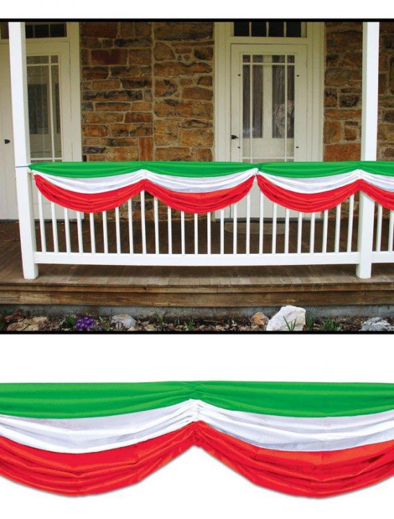 Red  White and Green Fabric Bunting