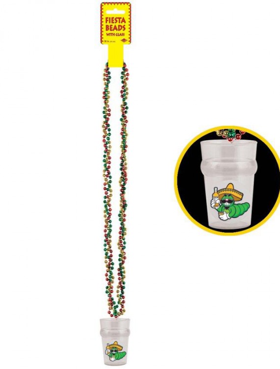 Braided Beads with Fiesta Shot Glass