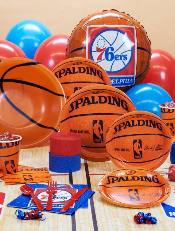 Philadelphia 76ers NBA Basketball Deluxe Party Kit