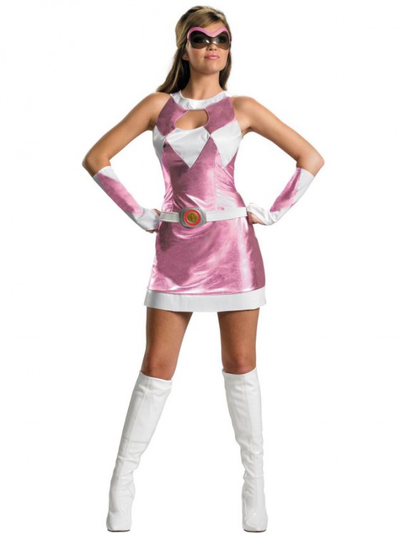 Mighty Morphin Power Rangers - Pink Ranger Sassy Deluxe Adult Costume - Clearance Size Large