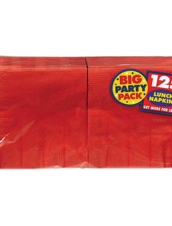 Apple Red Big Party Pack - Lunch Napkins (125 count)