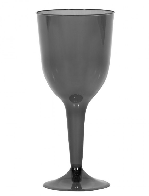 Black 10 oz. Premium Plastic Wine Glasses (18 count)