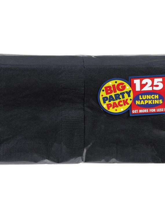 Black Big Party Pack - Lunch Napkins (125 count)