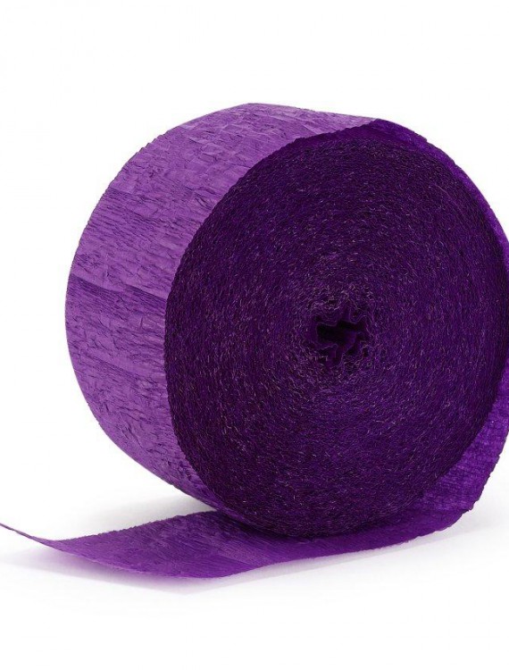Perfect Purple (Purple) Crepe Streamers - 81'
