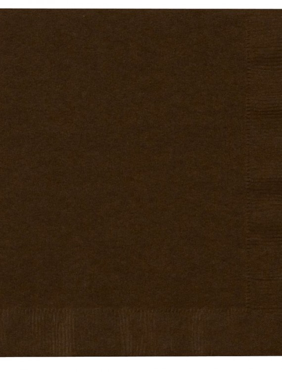 Chocolate Brown (Brown) Lunch Napkins (50 count)