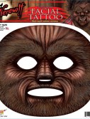 Werewolf Facial Tattoo Adult