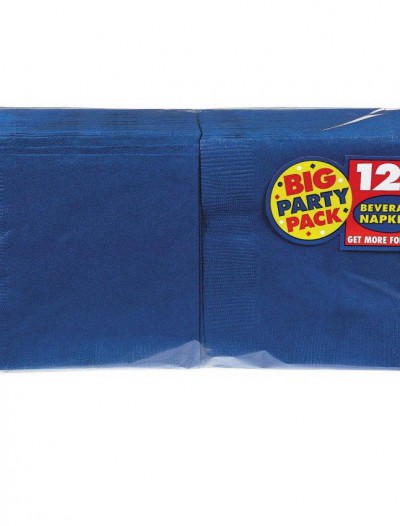 Bright Royal Blue Big Party Pack - Beverage Napkins (125 count)