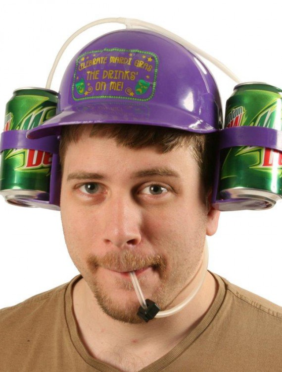 Mardi Gras Drinking Helmet Adult