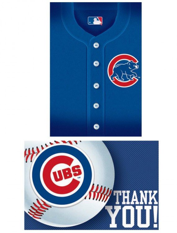 Chicago Cubs Baseball - Invitation and Thank You Combo (8 each)
