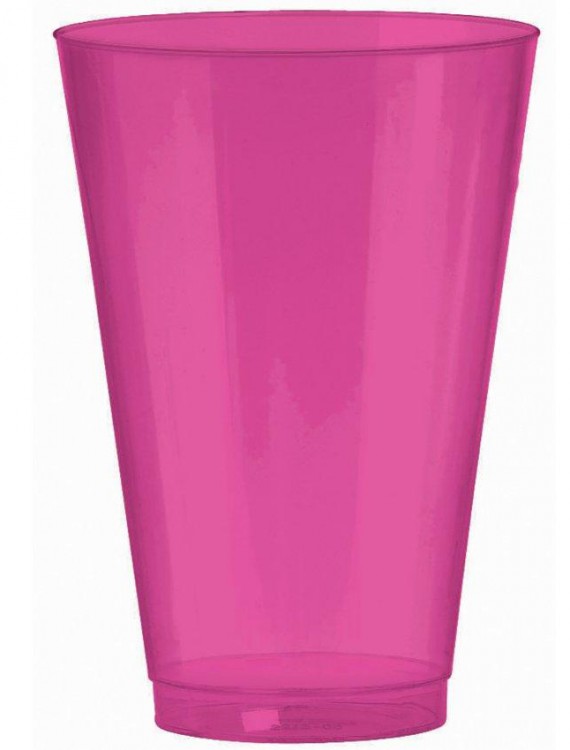 Bright Pink 14 oz. Premium Plastic Cups (36 count)