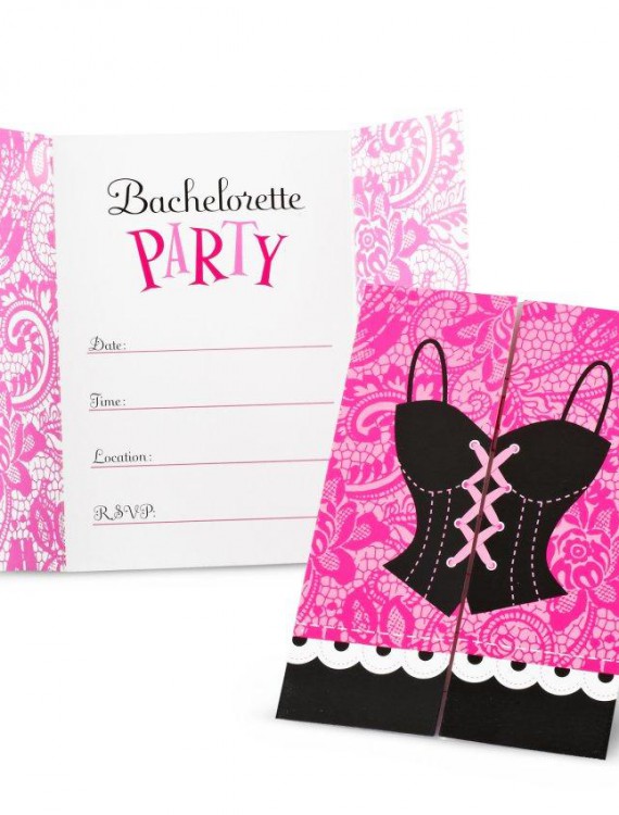 Bachelorette Party Folded Invitations (8 count)