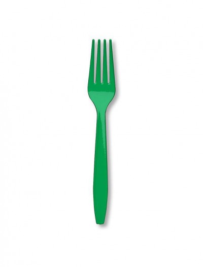 Emerald Green (Green) Heavy Weight Forks (24 count)