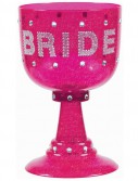 Bachelorette Hot Pink Bride Goblet