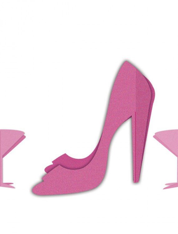 Bachelorette Party - Martini and Heels 3D Centerpiece