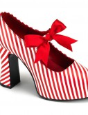 Candycane Heel with Red Bow Adult Shoes