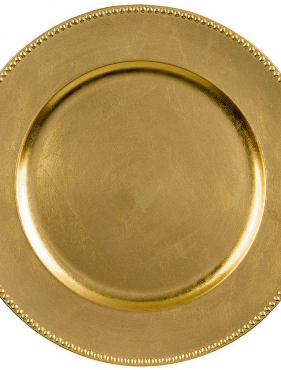 Round Metallic Charger - Gold