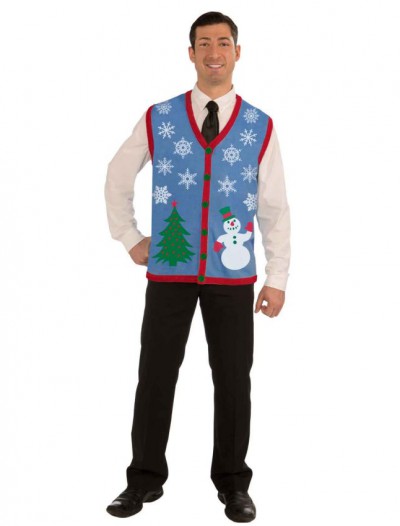 Christmas Tree and Snowman Ugly Sweater Vest