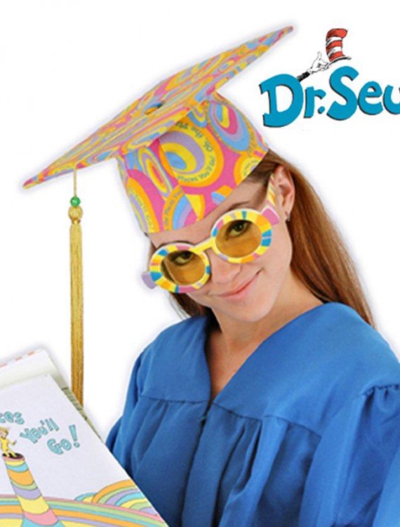 Dr. Seuss Oh  the Places You'll Go - Graduation Glasses