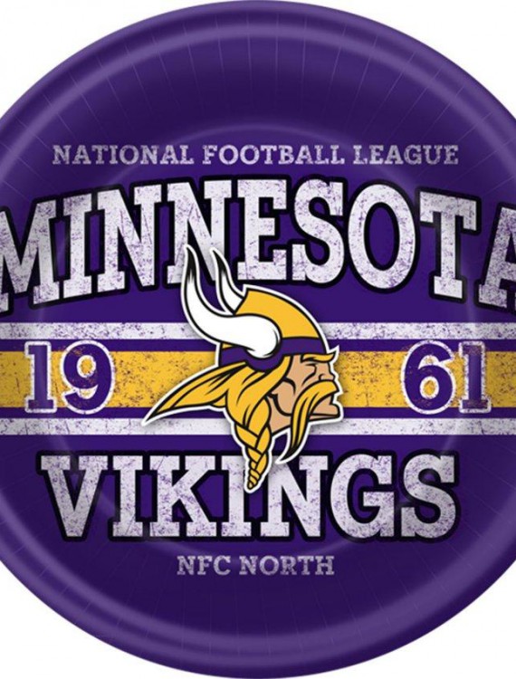 NFL Minnesota Vikings Dinner Plates (8 count)