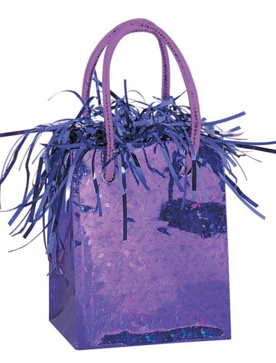 Mini Gift Bag Balloon Weight - Purple