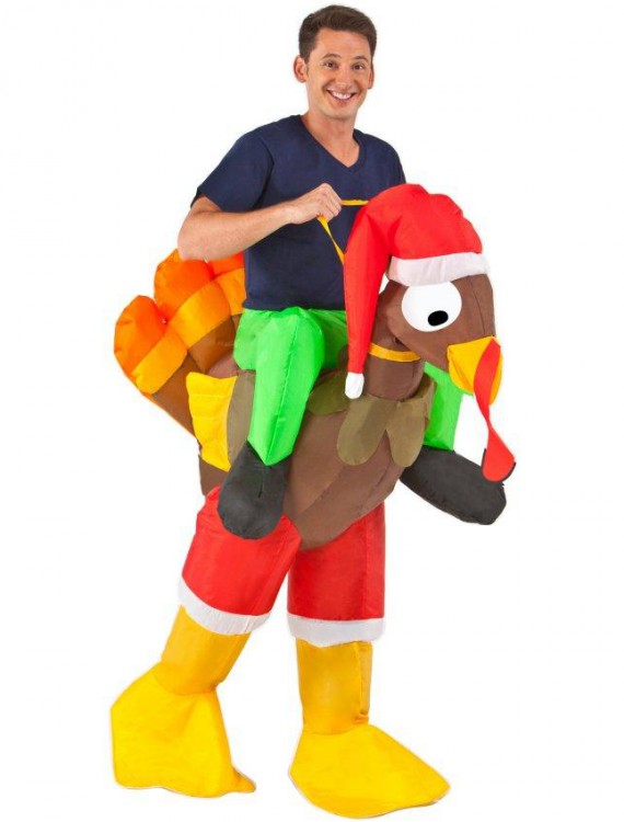 Inflatable Rider - Adult Turkey Costume