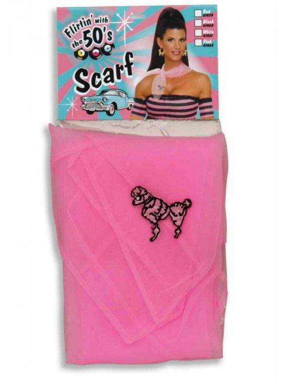Pink 50's Poodle Scarf (Adult)