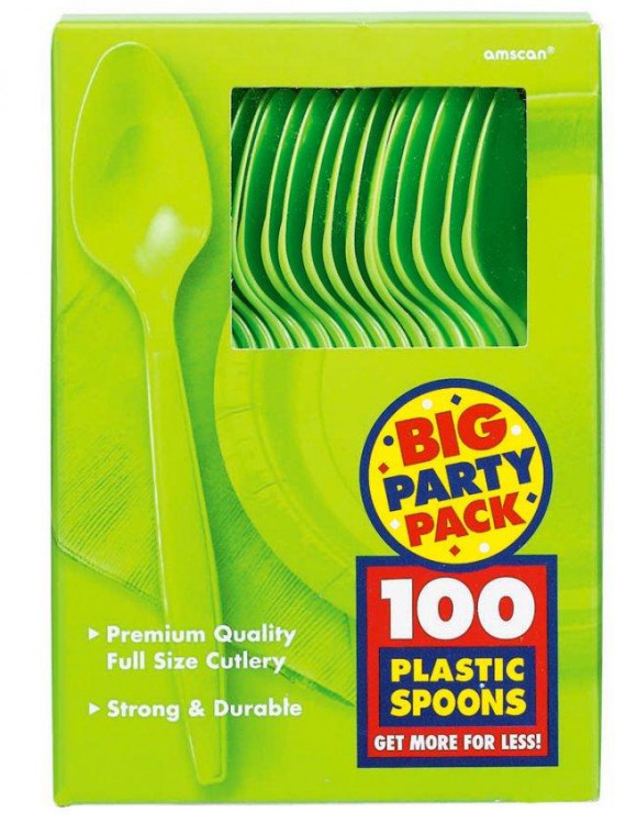 Kiwi Big Party Pack - Spoons (100 count)