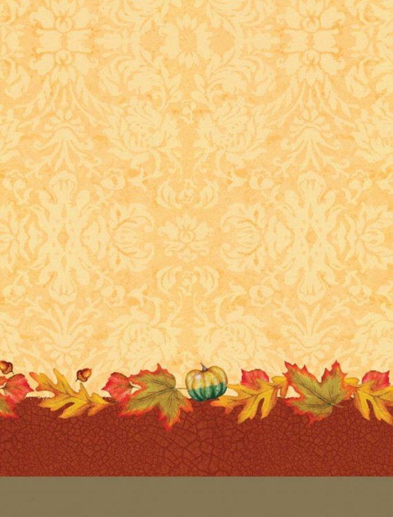 Thanksgiving Blessing Plastic Tablecover