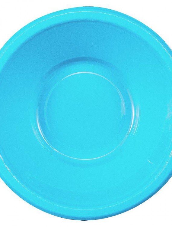 Bermuda Blue (Turquoise) Plastic Bowls (20 count)