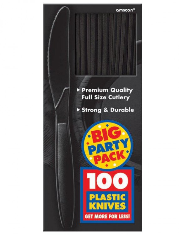 Black Big Party Pack - Knives (100 count)