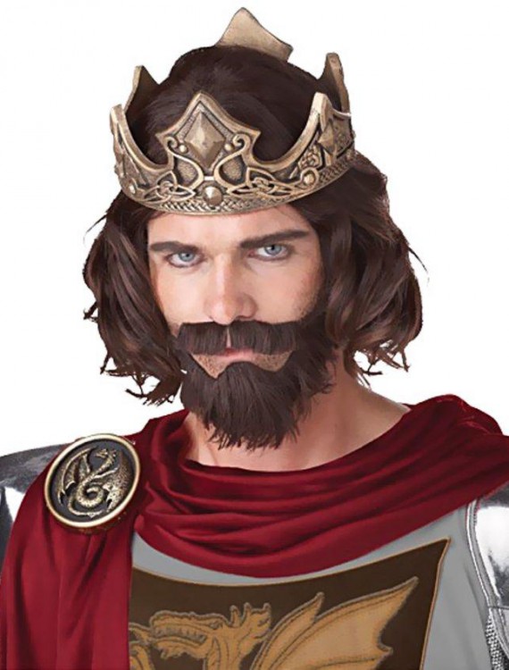 Medieval King (Brown) Adult Wig