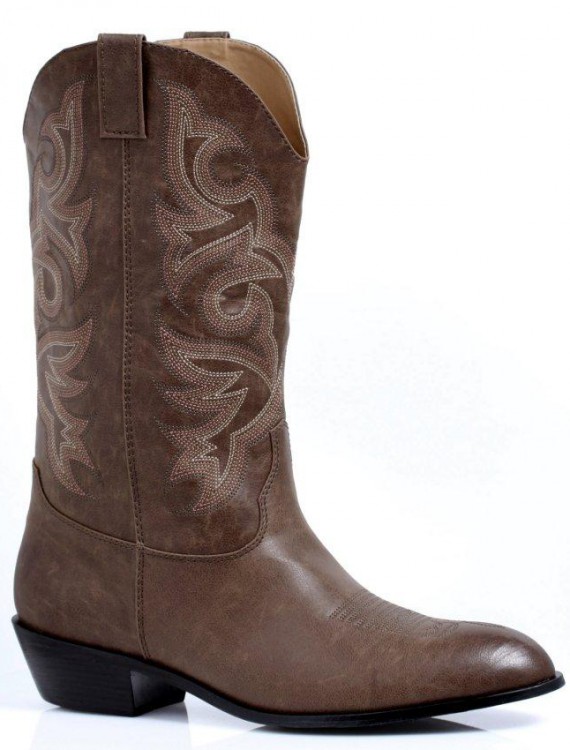 Western Cowboy (Brown) Male Adult Boots