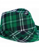 Green Plaid Fedora Hat