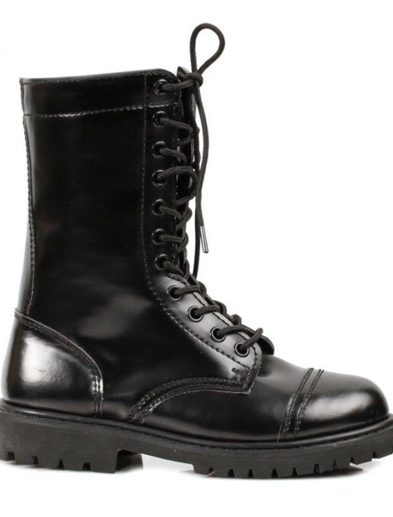 Women's Adult (Black) Combat Boots